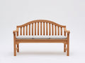 Bancos de jardín de madera 165x65x92 cm - roble natural - respaldo curvado y reposabrazos para exterior